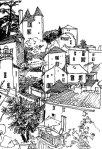 Puy-D'Eveque, France sketch